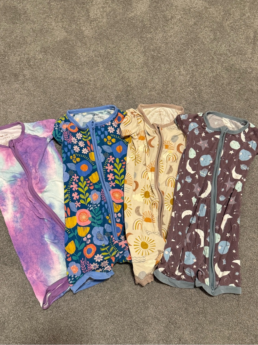 Set of 4 Little Sleepies Shorties Size 3t